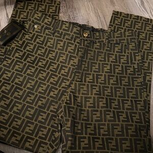 Fendace Fendi × Versace Collaboration FF monogram pattern Pants Size [30] Rare